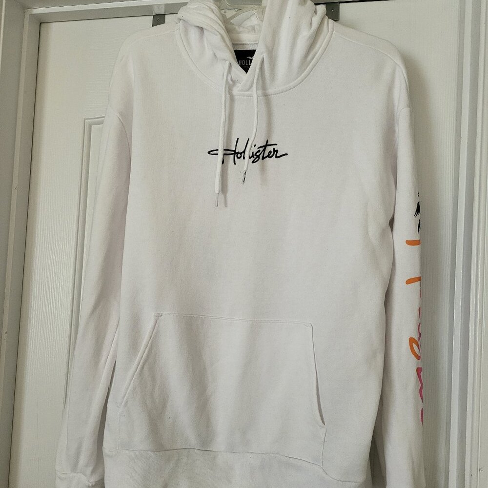Hollister Graphic Hoodie Mens Size M